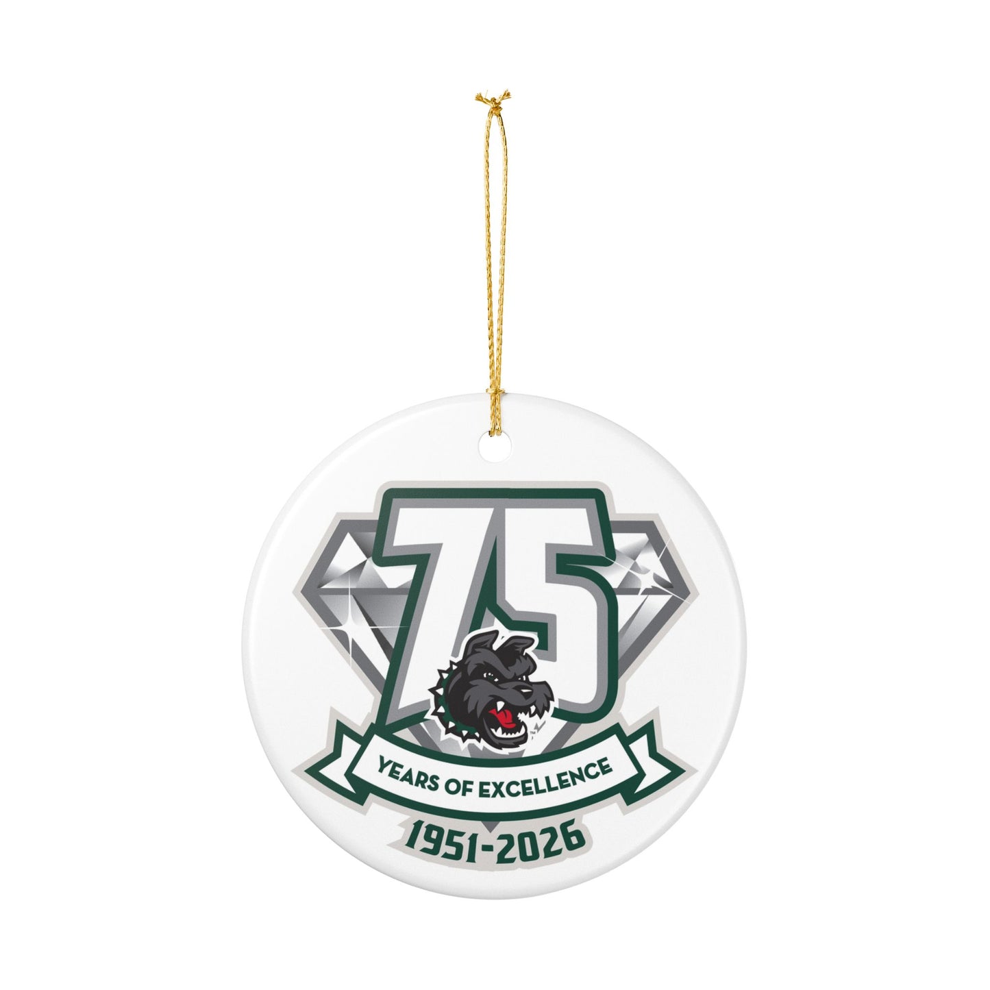 75th Anniversary Ornament, (1pc)