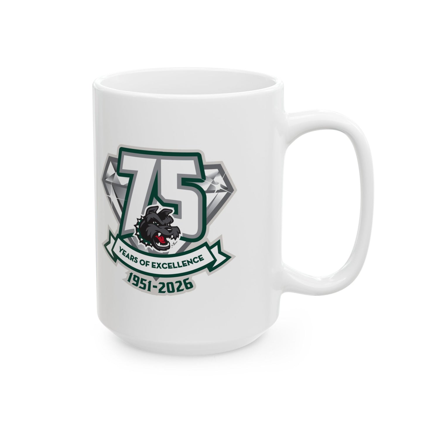 75th Anniversary Ceramic Mug, (11oz, 15oz)