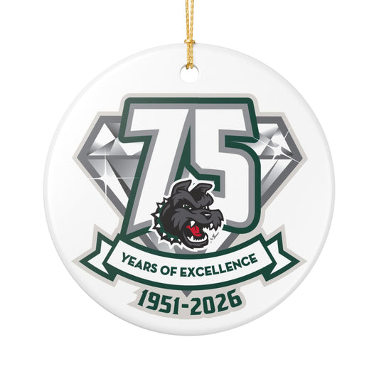 75th Anniversary Ornament, (1pc)