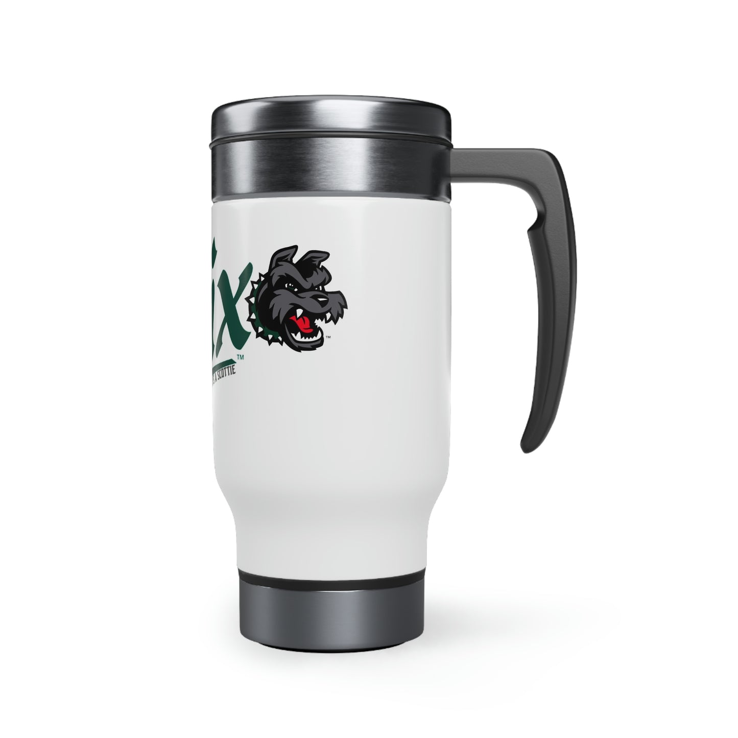 Stainless Steel Travel Mug with Handle, 14oz