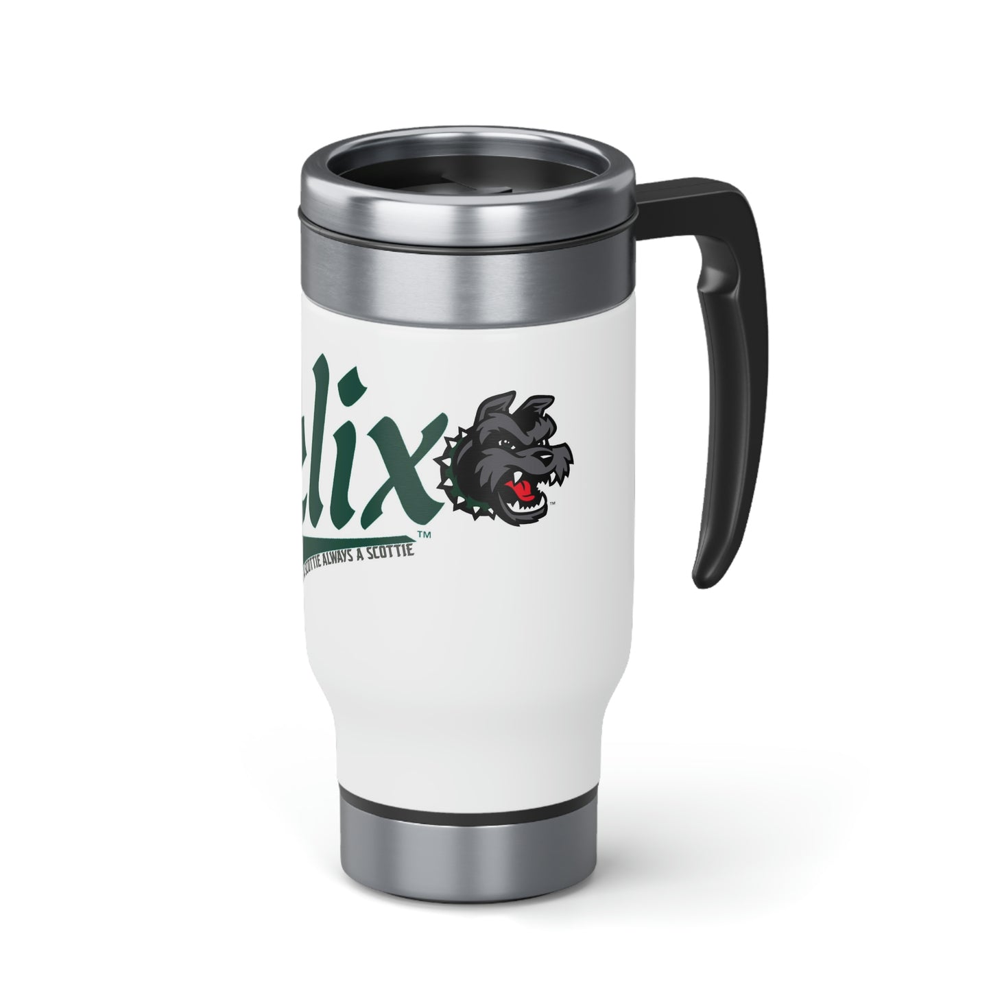 Stainless Steel Travel Mug with Handle, 14oz